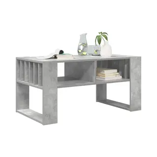 VidaXL Salontafel Beton Grijs 92 X 49, 5 X 45 Cm Bewerkt Hout
