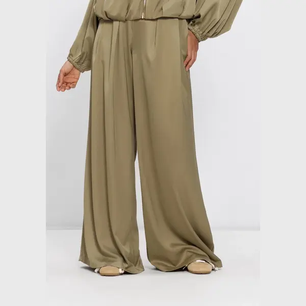 Nukus Juna Pants Broeken Dames - Khaki - Maat Xl thumbnail