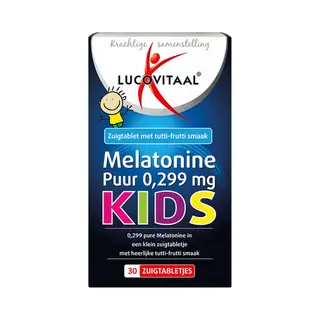 6x Lucovitaal Melatonine Puur Kids 30 Zuigtabletten