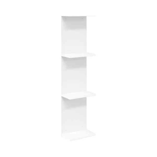 VidaXL Wandplank Wit 22 X 15 X 100 Cm Bewerkt Hout thumbnail