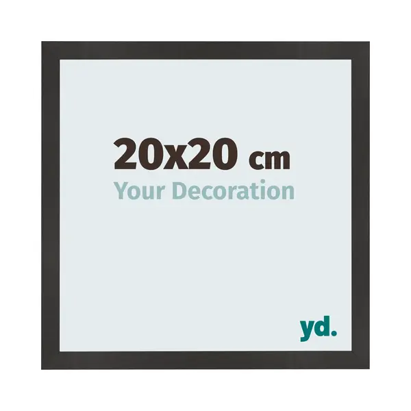 yd. Your Decoration - Fotolijst 20x20 Cm - Mdf - Zwart Mat - Bologna thumbnail