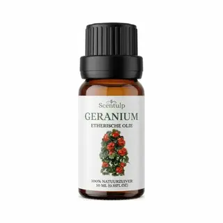 Scentulp - Geranium Etherische Olie - Natuurlijk - Biologisch 10 Ml