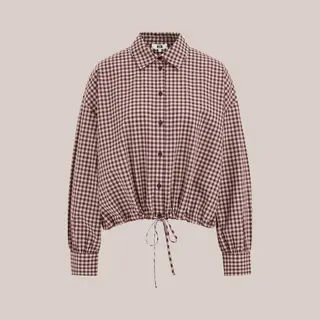 We Fashion Dames Cropped Blouse Met Drawstring