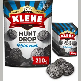 Klene Muntdrop - Drop - Mild Zoet - 8x210g