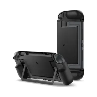 Spigen Dual Grip Hoes Nintendo Polycarbonaat (Pc), Thermoplastic polyurethaan (Tpu) Zwart