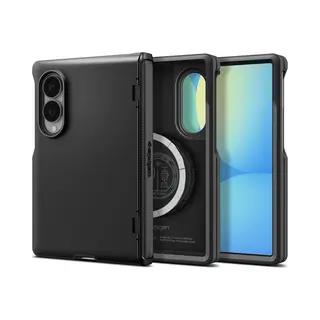 Spigen Slim Armor Pro MagSafe, Black - Samsung Galaxy Z Fold2026 (Samsung Galaxy Z Fold8), Smartphonehoes, Zwart