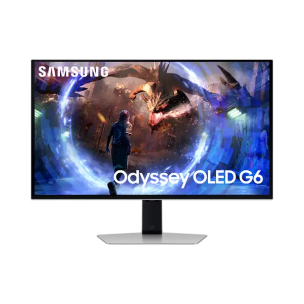 Samsung G60SD computer monitor 68.6 cm (27") 2560 x 1440 pixels Quad Hd Oled Silver thumbnail