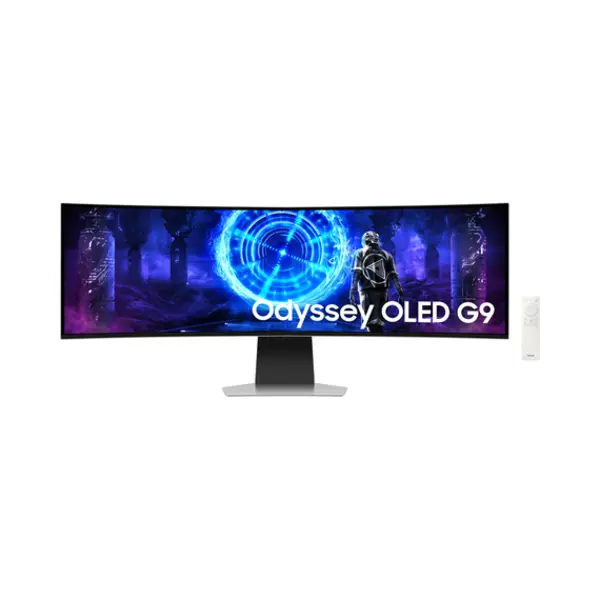 Samsung G95SD computer monitor 124.5 cm (49") 5120 x 1440 pixels Dual Qhd Oled Silver thumbnail