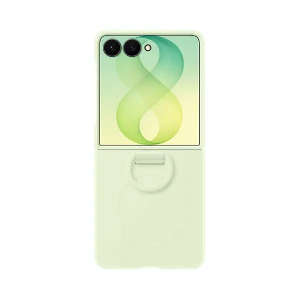 Samsung B8 Silicone Ring Magnet Green mobiele telefoon behuizingen Lichtgroen thumbnail