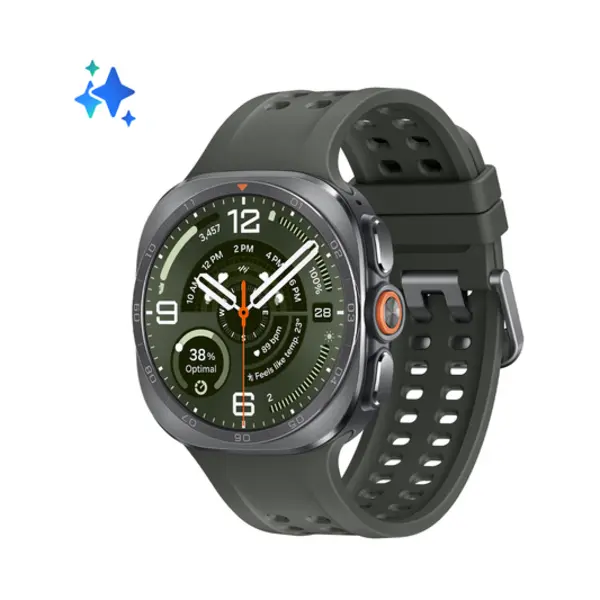 Samsung Galaxy Watch Ultra 2 5G Titanium Zilver/Groen 47mm thumbnail