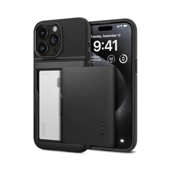 Spigen ACS06728 mobiele telefoon behuizingen 15,5 cm (6.1") Hoes Zwart thumbnail