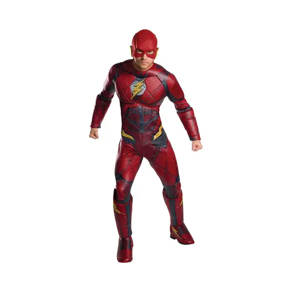 Rubies Rubie's Kostuum Flash Justice League Deluxe Heren Rood Maat M/l thumbnail