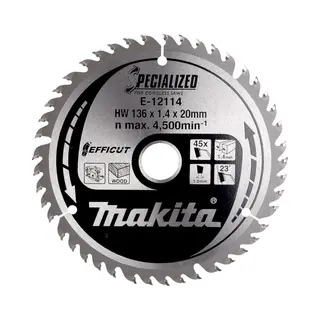 Makita E-12114 cirkelzaagblad 1 stuk(s)