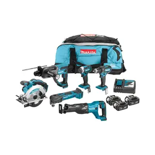 Makita DLX6038T 18V Li-Ion Accu Combiset (3x 5, 0Ah Accu) Draagbaar In Toolbag