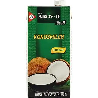 Aroy-D Kokosmelk - Grootverpakking Voor Curry En Smoothies - 1 Liter