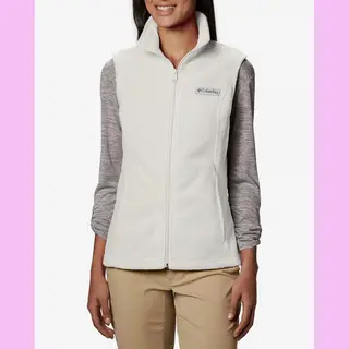 Columbia Women's Benton Springs Vest, Fleece Gilet Vest, Sea Salt, X-Large