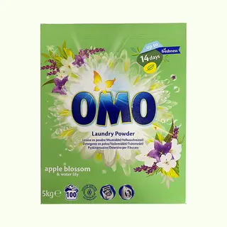 Omo Waspoeder Apple Blossom & Water Lily - 100sc - 5kg