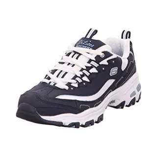 Skechers Women's D'Lites Biggest Fan Trainer, Navy, 3 Uk