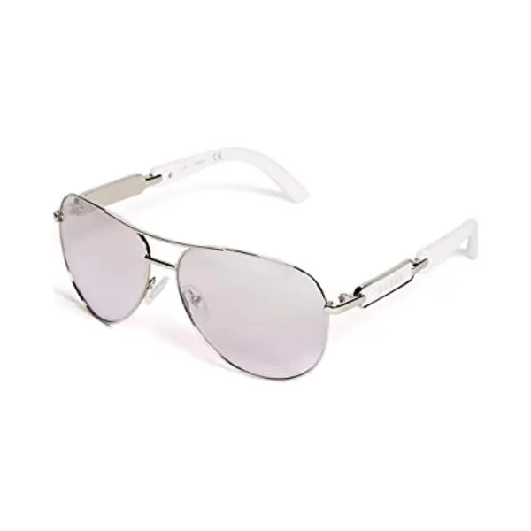 Guess Factory Mirrored Tinted Aviator Sunglasses For Women, One Size, Metal thumbnail
