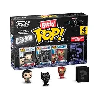 Funko Bitty Pop! Marvel - Loki 4PK - Loki, Black Panther, Iron Man (Vii) And A Surprise Mystery Mini Figure - 0.9 Inch (2.2 Cm) - Marvel Comics