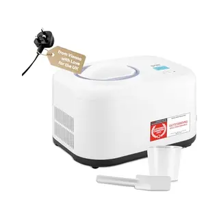 Tzs First Austria Eismaschine Joghurtbereiter, Ice Cream Maker, Selbstkühlend, Kompressor, 1 L, 100 W, Entnehmbarem 1L Eisbehälter, Joghurtmaschine,