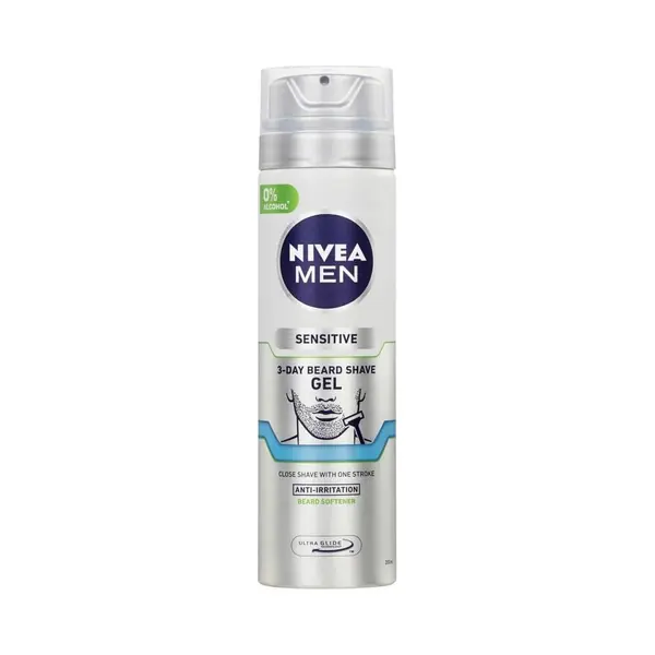 Nivea Men, Scheerschuim + Scheergel, Men Sensitive 3-Day Beard (200 ml, Scheergel) thumbnail
