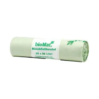 BioMat Composteerbare Vuilniszakken - 26 X 15 Liter - En 13432 Certified - Ok Compost Home - Made In Germany