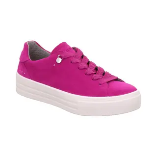 Legero Lima 2 Plain Fuchsia Suede Womens Trainers 2000429-5650 In A Plain Suede Leather In Size 6.5