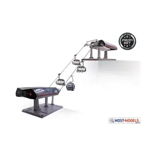 Jaegerndorfer Kabelbaan - Miniatuur Skilift Voor Diorama's En Modelbanen - Schaal 1, 32