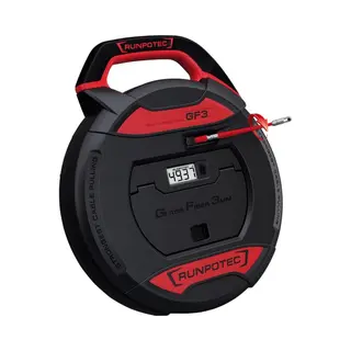 Runpotec GF3 Glasvezeltrekveer Met Digitale Lengtemeter Ø 3mm 50m (10195)