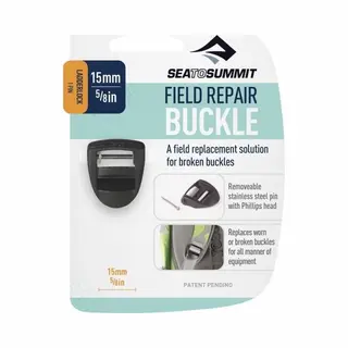 Sea To Summit Field Repair Buckle Laddergesp Riem Zwart 15MM