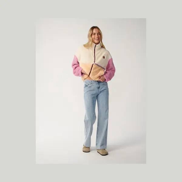 Ripcurl Women's Rip Curl Womens Surf Revival Heritage Polar Full Zip Fleece - White - Size, 10/8 thumbnail