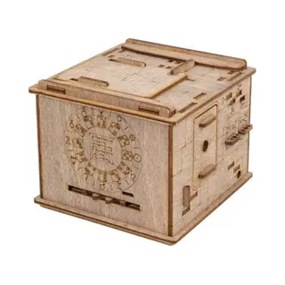 Esc Welt Space Box - Birch Wood Puzzle Box For Teens - 3D Puzzles For Adults - Advanced Wooden Brain Teaser Puzzle For Birthday Party And Family Night