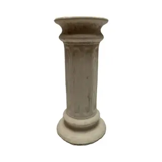 Tuinbeeld Sokkel (Wit/gepattineerd) - Decoratie Voor Binnen/buiten - Beton