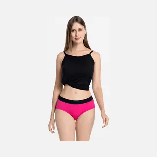 Ollies Fashion Slip Dames Bamboe Brief Roze
