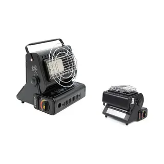 Smh Line Draagbaar Gasfornuis 2-in-1 + 8 Gaspatronen Van 227 G, Gasverwarming Voor Camping, Outdoor, Tenten, Caravans, 1, 3 Kw Brander +