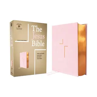 The Jesus Bible, Esv Edition, Leathersoft Over Board, Pink
