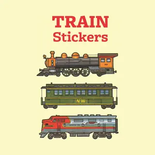 Dover Publications Inc. Train Stickers