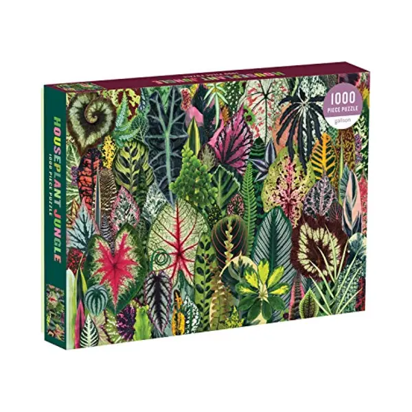 Galison Houseplant Jungle Puzzel - 1000 Stukjes - Kamerplantenbladeren thumbnail
