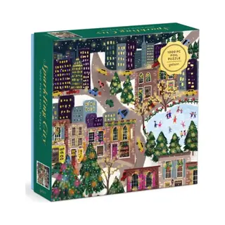 Galison Joy Laform Sparkling City 1000 Stukjes Folie Puzzel In Een Vierkante Doos
