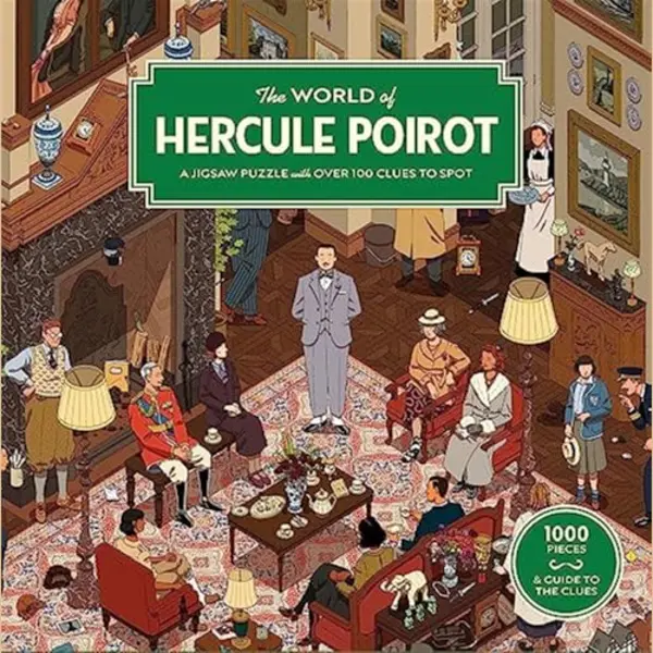 Laurence King The World Of Hercule Poirot, A 1000-piece Jigsaw Puzzle With Over 100 Clues To Spot, A Gift For Fans Of Agatha Christie, 48.5 X 68 Cm, Orange thumbnail