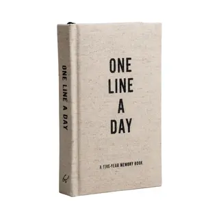 Chronicle Books Canvas One Line A Day - Dagboek Voor 5 Jaar - A Five-Year Memory Book