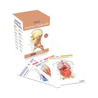 Kaplan Human Anatomy Flashcards - 300 Kaarten Met Gedetailleerde Tekeningen