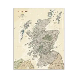 Schottland Executive, Laminiert, National Geographic Länder Und Regionen, Wall Maps Countries & Regions (National Geographic Reference Map)