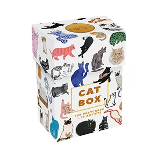 Princeton Architectural Press Cat Box, 100 Postcards By 10 Artists