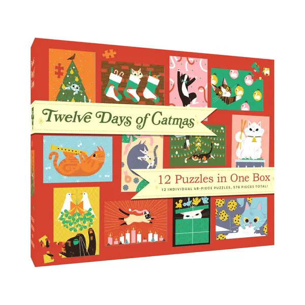 12 Puzzles In One Box, Twelve Days Of Catmas thumbnail