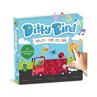 Ditty Bird | Touch The Colors | Interactive Sensory Sound Book For Babies 6 - 18 Months | Montessori Inspired | Touch And Feel Books With Textures