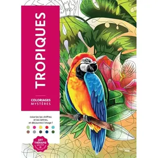 Hachette Coloriages Mystères Tropiques - Kleurboek Voor Volwassenen
