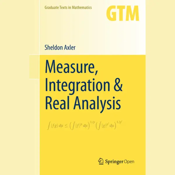 Isbn Measure, Integration & Real Analysis book English Hardcover 411 pages thumbnail