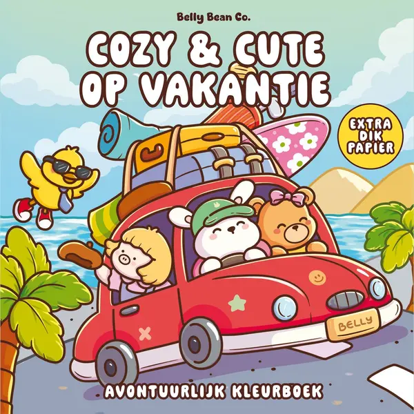 Cozy & Cute Kleurboek Belly Bean Co. - Cozy & Cute Op Vakantie thumbnail